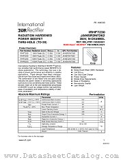 JANSG2N7262 datasheet pdf International Rectifier