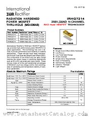 IRHG7214(N) datasheet pdf International Rectifier