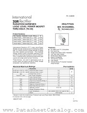 IRHLF670Z4 datasheet pdf International Rectifier