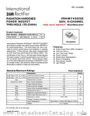 IRHM7450SE datasheet pdf International Rectifier