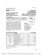 JANSR2N7425 datasheet pdf International Rectifier
