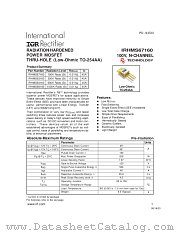 IRHMS68160 datasheet pdf International Rectifier