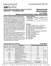 IRHN7C50SE datasheet pdf International Rectifier
