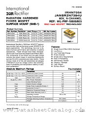 JANSF2N7394U datasheet pdf International Rectifier