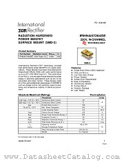 IRHNA57264SE datasheet pdf International Rectifier