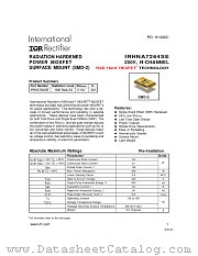 IRHNA7264SE datasheet pdf International Rectifier
