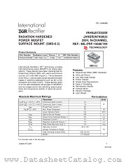 IRHNJ57230SE datasheet pdf International Rectifier