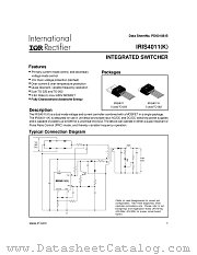 IRIS4011 datasheet pdf International Rectifier