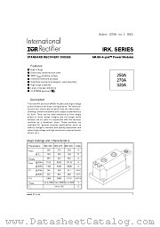 IRKC250-20 datasheet pdf International Rectifier