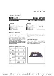 IRKD91-10A datasheet pdf International Rectifier