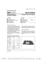 IRKT26-06 datasheet pdf International Rectifier