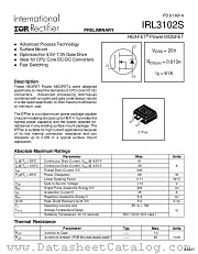 IRL3102S datasheet pdf International Rectifier