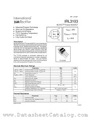 IRL3103PBF datasheet pdf International Rectifier