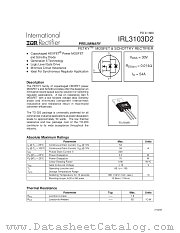 IRL3103D2 datasheet pdf International Rectifier