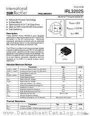 IRL3202STRL datasheet pdf International Rectifier