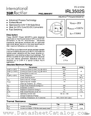 IRL3502STRL datasheet pdf International Rectifier