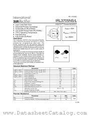 IRL3705NSTRL datasheet pdf International Rectifier