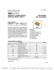 IRL7N1404 datasheet pdf International Rectifier