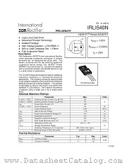 IRLI540N datasheet pdf International Rectifier