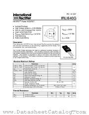 IRLI640G datasheet pdf International Rectifier