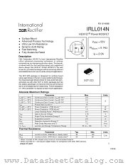 IRLL014NTR datasheet pdf International Rectifier