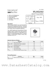 IRLMS2002 datasheet pdf International Rectifier