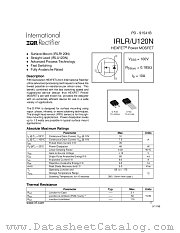 IRLR120NTR datasheet pdf International Rectifier
