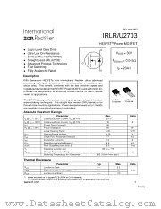 IRLR2703TRL datasheet pdf International Rectifier