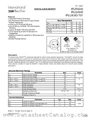 IRLU4343-701 datasheet pdf International Rectifier