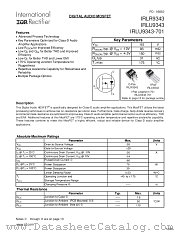 IRLU9343 datasheet pdf International Rectifier