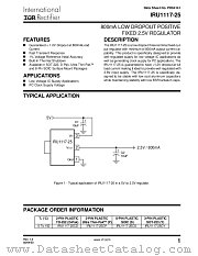 IRU1117-25CP datasheet pdf International Rectifier