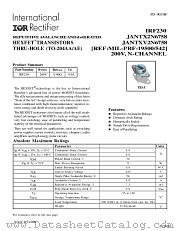 JANTXV2N6758 datasheet pdf International Rectifier