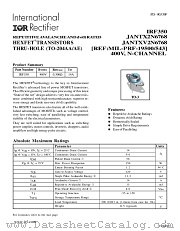 JANTX2N6768 datasheet pdf International Rectifier