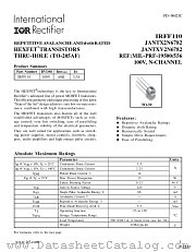 JANTX2N6782 datasheet pdf International Rectifier