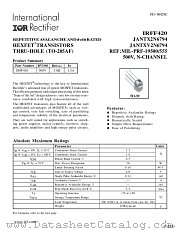 JANTXV2N6794 datasheet pdf International Rectifier
