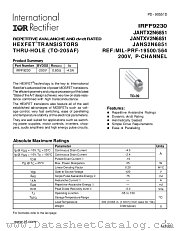 JANTXV2N6851 datasheet pdf International Rectifier