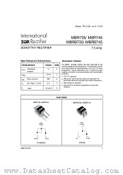 MBRB745 datasheet pdf International Rectifier