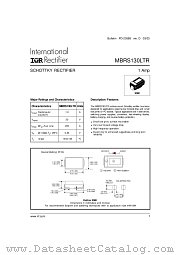 MBRS130LTR datasheet pdf International Rectifier