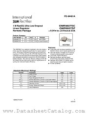 OMR9607SC datasheet pdf International Rectifier