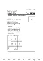 P104W datasheet pdf International Rectifier