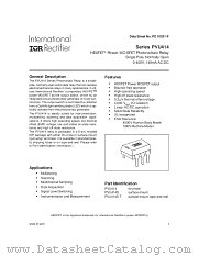 PVU414 datasheet pdf International Rectifier