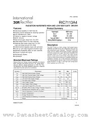 RIC7113A4 datasheet pdf International Rectifier