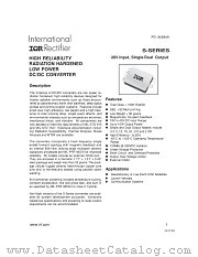 S2805S datasheet pdf International Rectifier