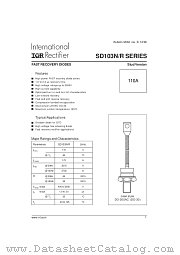 SD103N25S20PC datasheet pdf International Rectifier