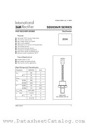 SD203N10S10PV datasheet pdf International Rectifier