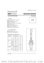 SD233N45S50PC datasheet pdf International Rectifier