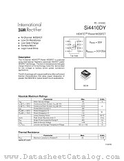 SI4410DYTR datasheet pdf International Rectifier