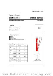 ST083S10PFP0 datasheet pdf International Rectifier