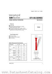 ST110S16P0 datasheet pdf International Rectifier