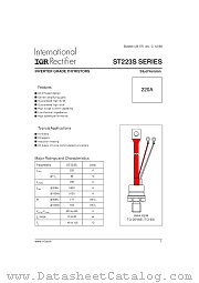 ST223S04PFN0 datasheet pdf International Rectifier
